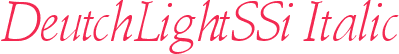 DeutchLightSSi Italic